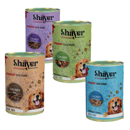 کنسرو چانك مخصوص سگ 400 گرمي shayer
