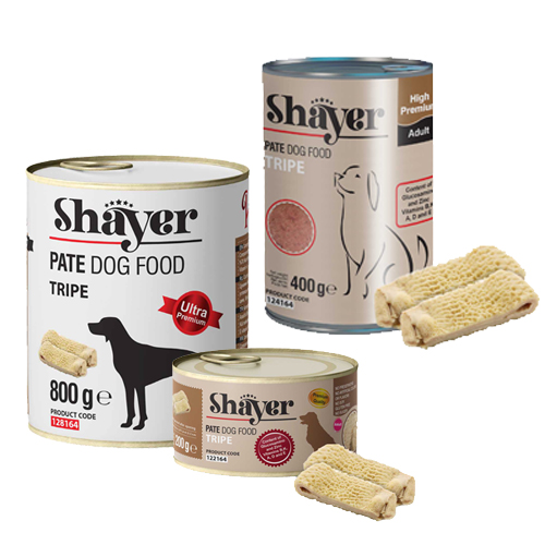كنسرو پته طعم سيرابي مخصوص سگ shayer
