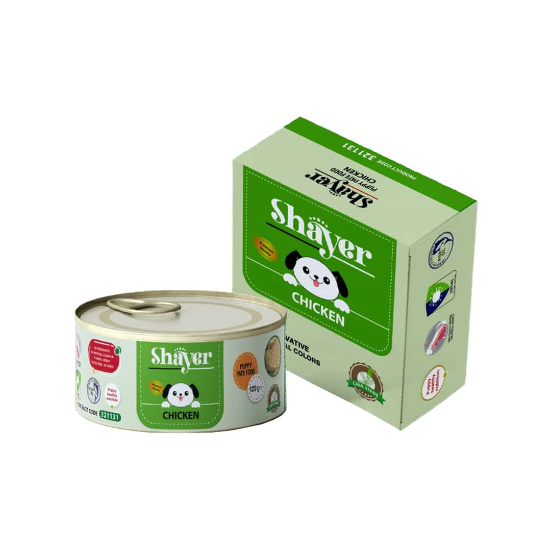 كنسرو پته مرغ پاپي 120 گرمي shayer